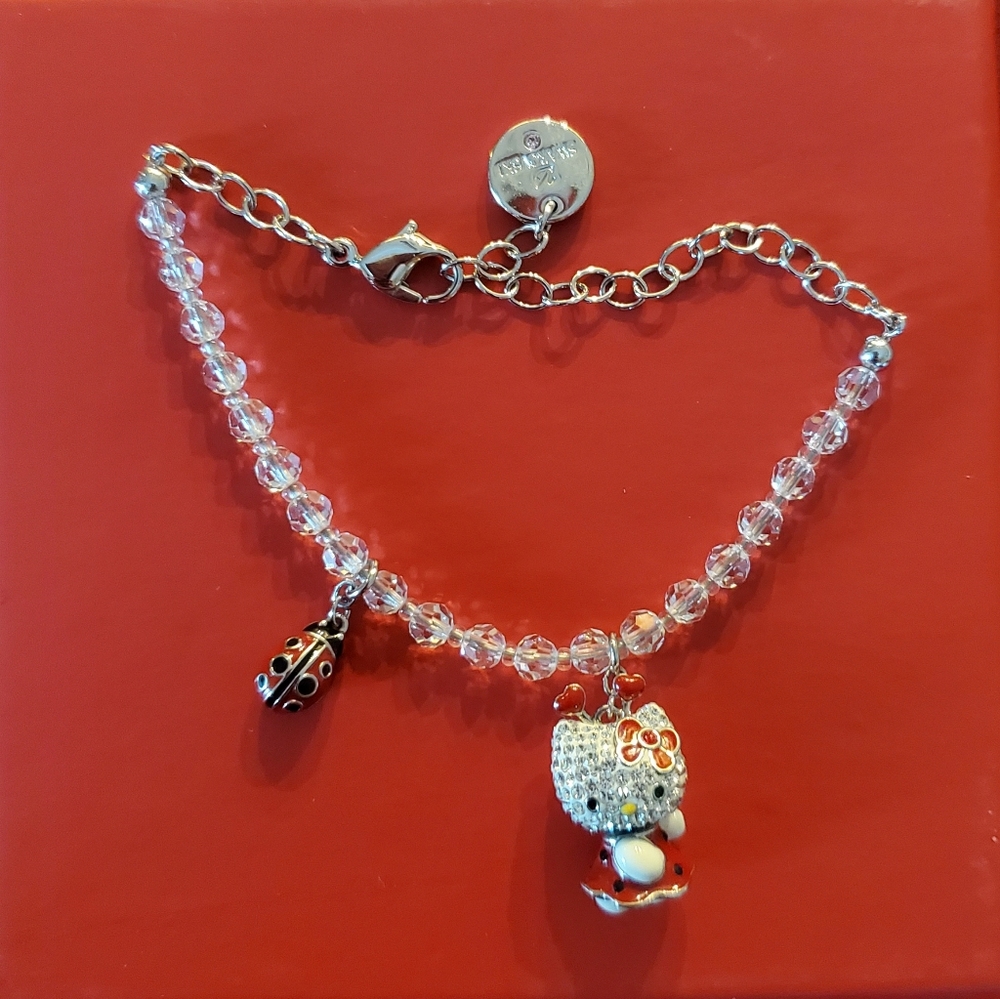 Swarovski Hello Kitty Ladybug Bracelet